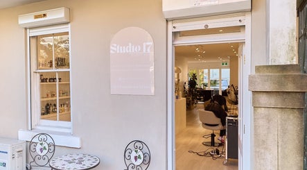 Entrance of Hair by Rhie, a stylish beauty salon located in Surry Hills, New South Wales, AU.