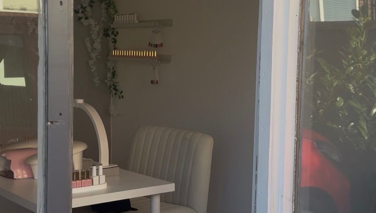 Elegant nail station at By KatyAlice in Kippax, England, GB adorned with nail polish.