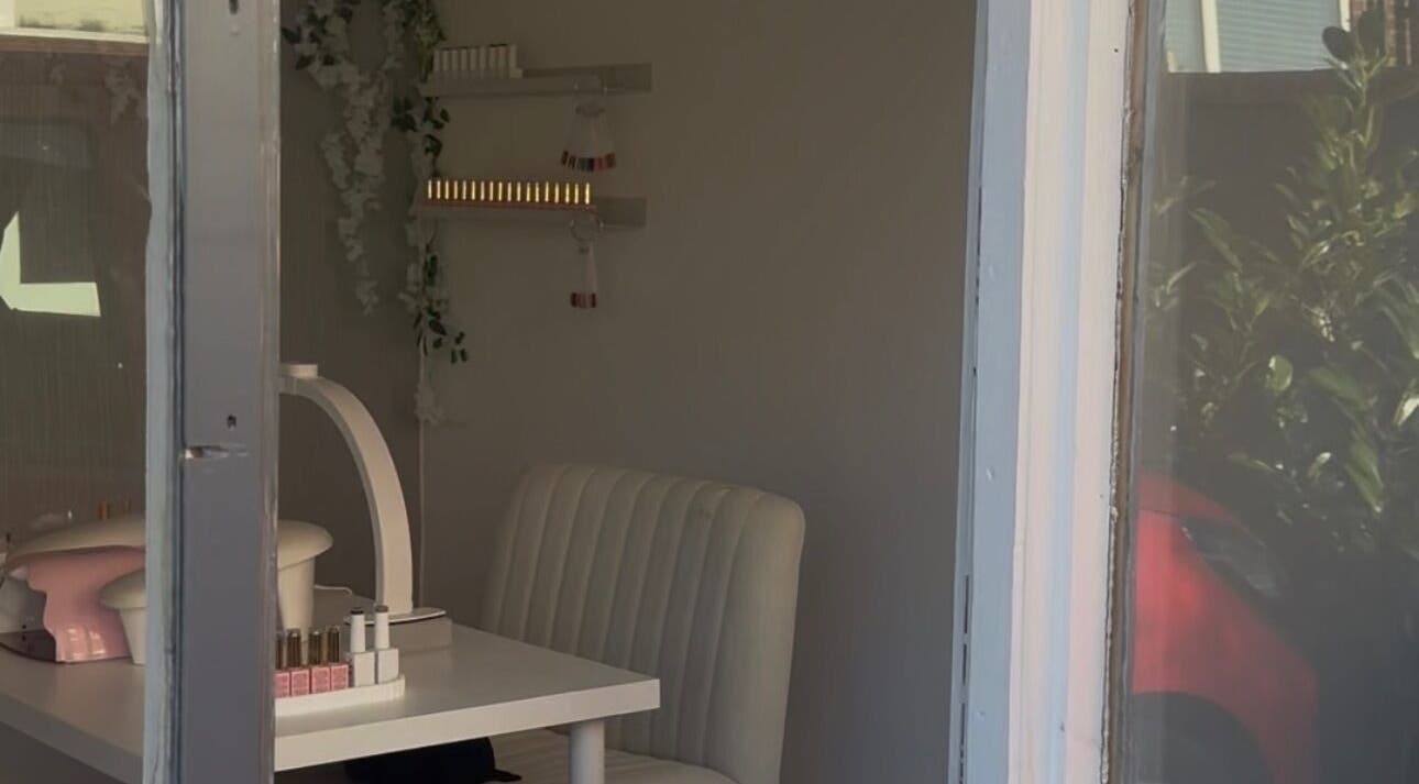 Elegant nail station at By KatyAlice in Kippax, England, GB adorned with nail polish.