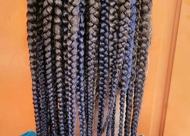 Intricate braids showcased at Luxe Beauty by Yanz, San Fernando, San Fernando City Corporation, TT.
