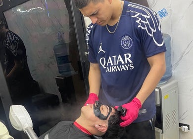 Tratamiento facial en Jesus cutzz barber shop, Peñalolén, Región Metropolitana, CL.