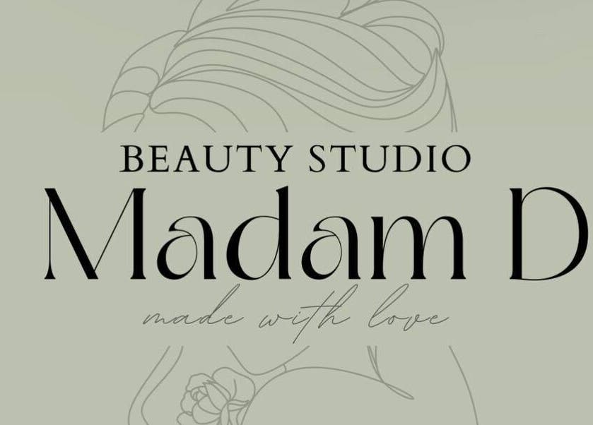 Stylish logo for Beauty Studio Madam D in București, București, RO featuring elegant line art.
