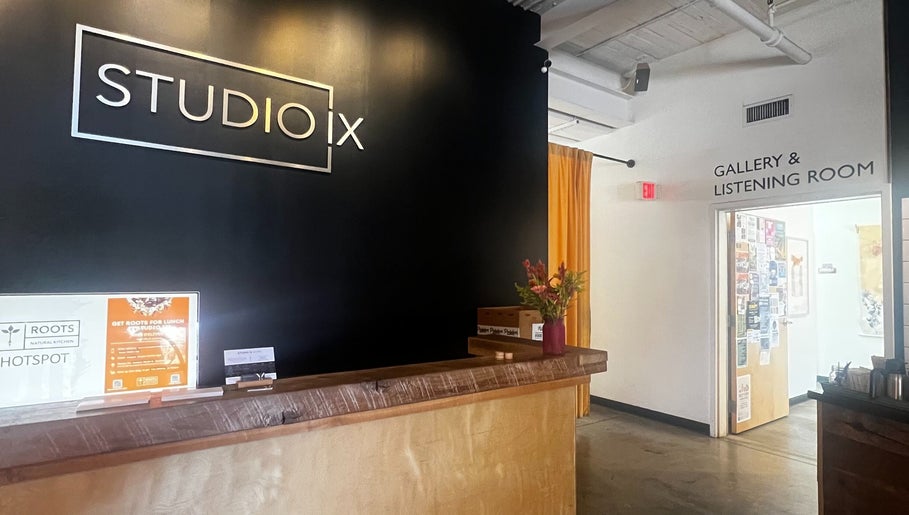 Reception area of Christine Gonzalez Massage at Studio IX in Charlottesville, Virginia, US.