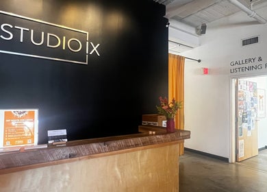 Reception area of Christine Gonzalez Massage at Studio IX in Charlottesville, Virginia, US.