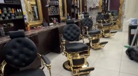 Luxurious barber chairs at Nanos Barber in Enniscorthy, County Wexford, IE, offering a premium grooming experience.