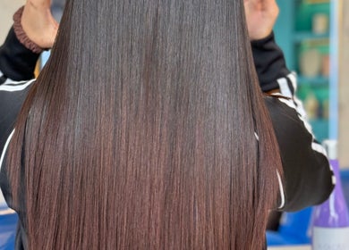 Smooth, straight hair at Mimpi Headspa & Salon, Kuala Lumpur, Wilayah Persekutuan Kuala Lumpur, MY.