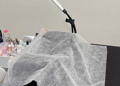 Mira Lash beauty setup in Parafield Gardens, South Australia, AU. Treatment bed and tools ready for clients.
