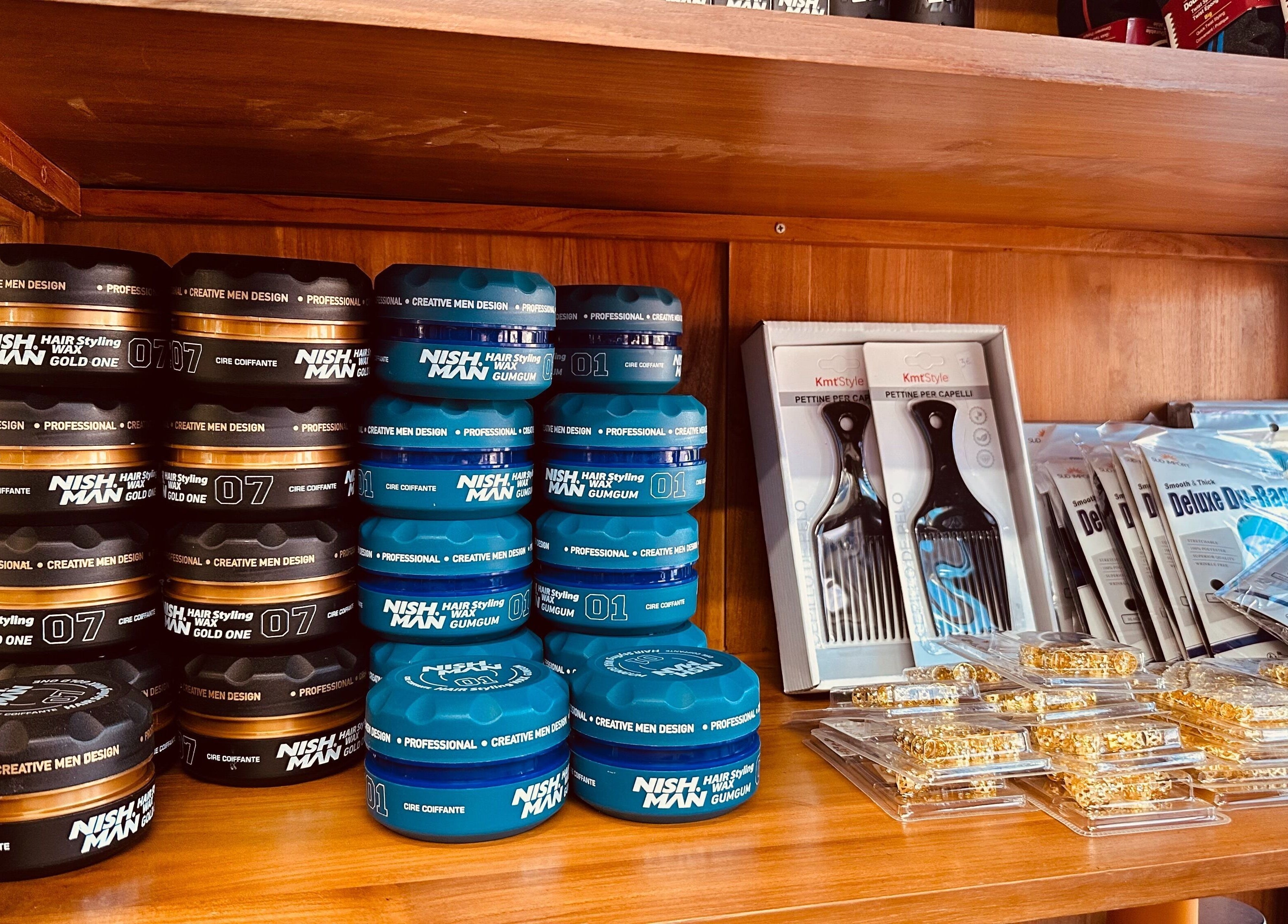 Produits coiffants chez Classic-Cut barber shop, Saint-louis, Saint-pierre, RE.