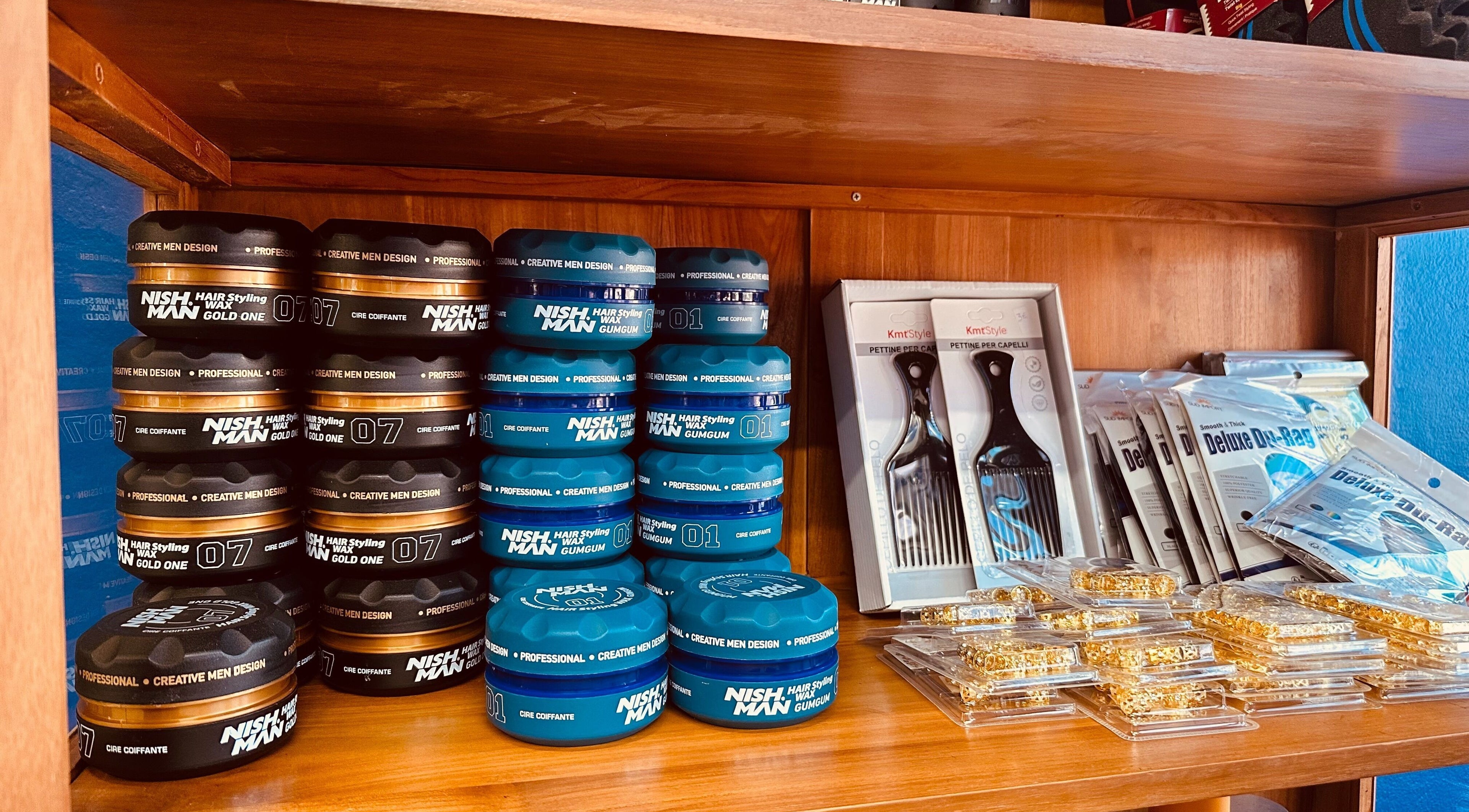 Produits coiffants chez Classic-Cut barber shop, Saint-louis, Saint-pierre, RE.