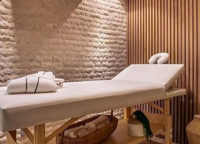 Spa room with massage table at Jb_esthetics in San Fernando, San Fernando City Corporation, TT.