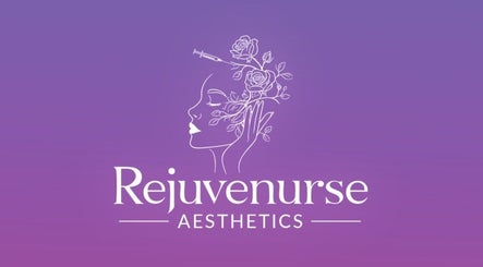 Elegant logo of RejuveNurse Aesthetics with floral face design in Saint Ann's Bay, St. Ann Parish, JM.