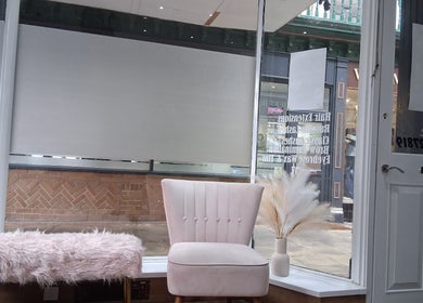 Cozy seating area at Hair by Lorraine at Locks and Lashes Llanelli, Llanelli, Wales, GB.