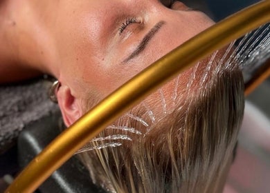Relaxing hair treatment at Morgan and Company Hair and Beauty, Nottingham, England, GB.