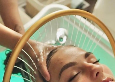 Relaxing head spa treatment at Cairns Head Spa in Cairns City, Queensland, AU with soothing water therapy.