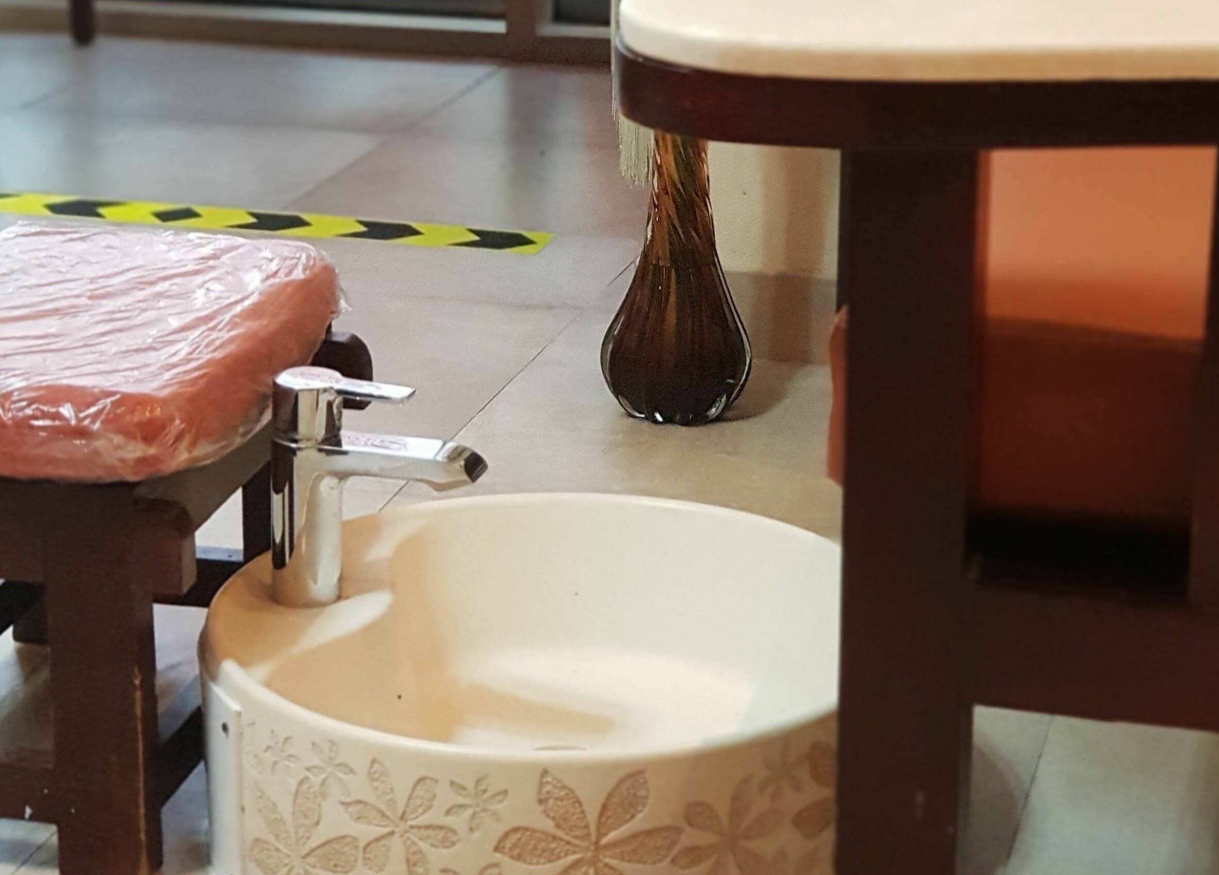 Pedicure station at O and O Beauty Center in Dubai, Dubai, AE offering luxurious wellness services.