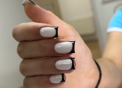 Unghii alb-negru elegante la Mady_Beauty_Studio, Chișinău, Chișinău, MD.