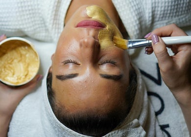 Facial treatment at Sari Kayangan Spa & Wellness, Sepang, Selangor, MY offering rejuvenating skincare.
