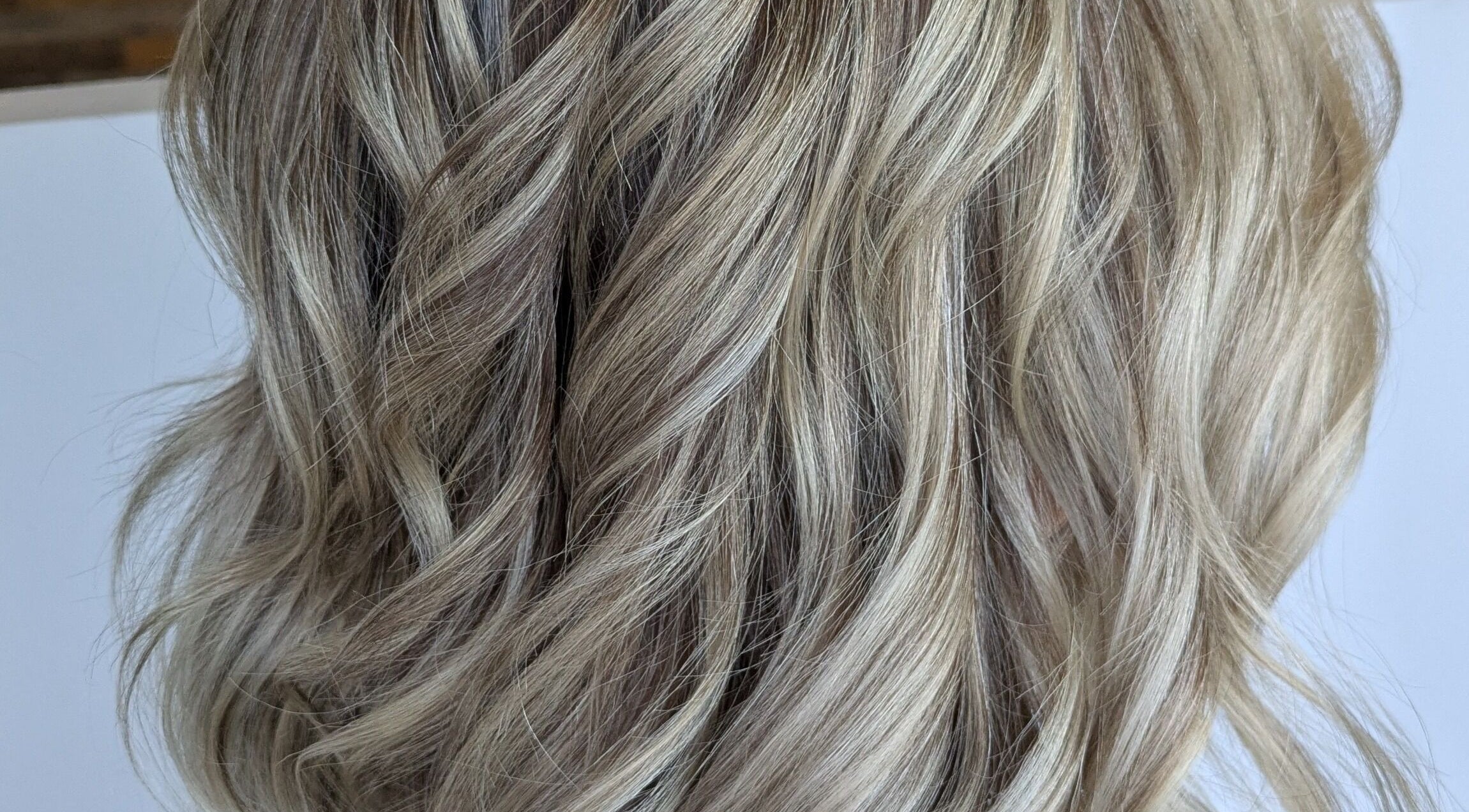 Elegant blonde waves styled at Hair by Lucy, Ruabon, Wales, GB