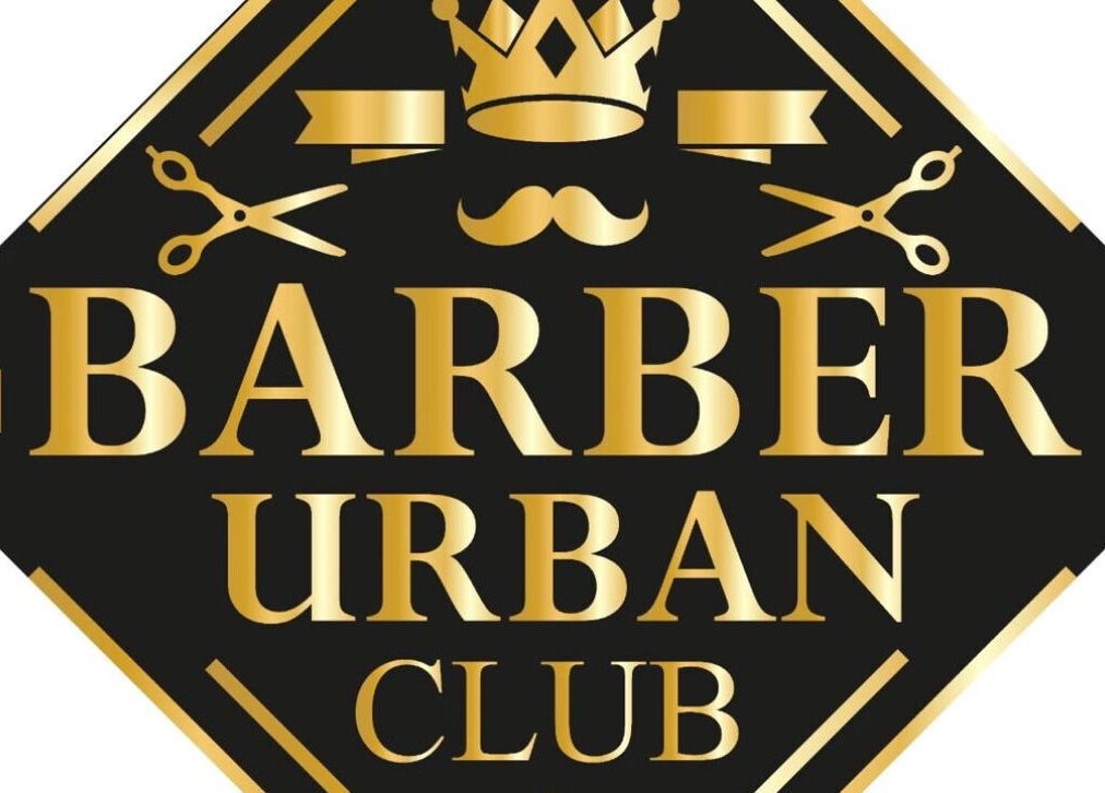 Logotipo dorado de BARBER URBAN CLUB en Santa Cruz De La Sierra, Departamento De Santa Cruz, BO.