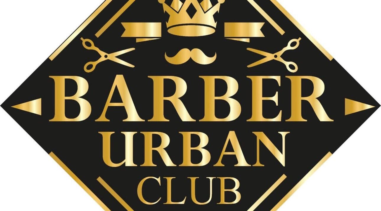 Logotipo dorado de BARBER URBAN CLUB en Santa Cruz De La Sierra, Departamento De Santa Cruz, BO.