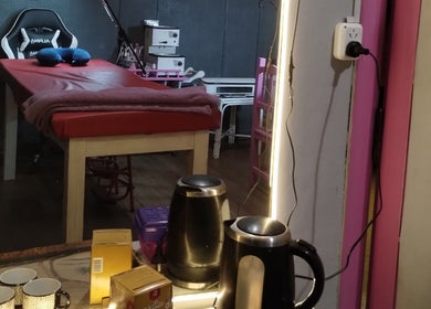 Sala de tratamiento en Marcuzzo Nails Lashes, Bahía Blanca, Provincia De Buenos Aires, AR.