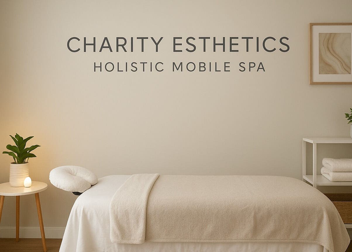 Serene treatment room at Charity Esthetics Holistic Mobile Spa, Drax Hall, St. Ann Parish, JM.