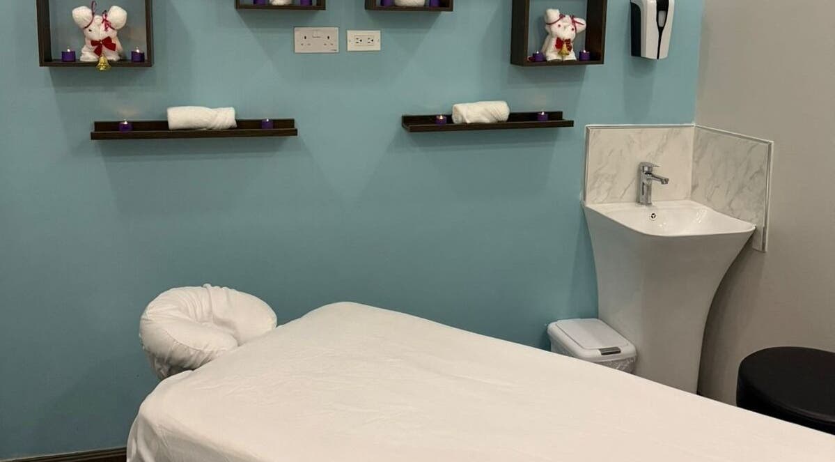 Tranquil treatment room at Charity Esthetics Holistic Mobile Spa, Drax Hall, St. Ann Parish, JM.