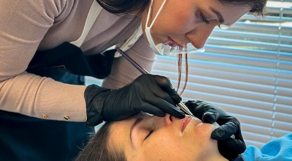 Professional providing eyebrow service at Eyebrows and Permanent Makeup, Ennis, County Clare, IE.