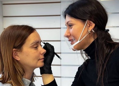 Professional shaping brows at Eyebrows and permanent makeup, Ennis, County Clare, IE.