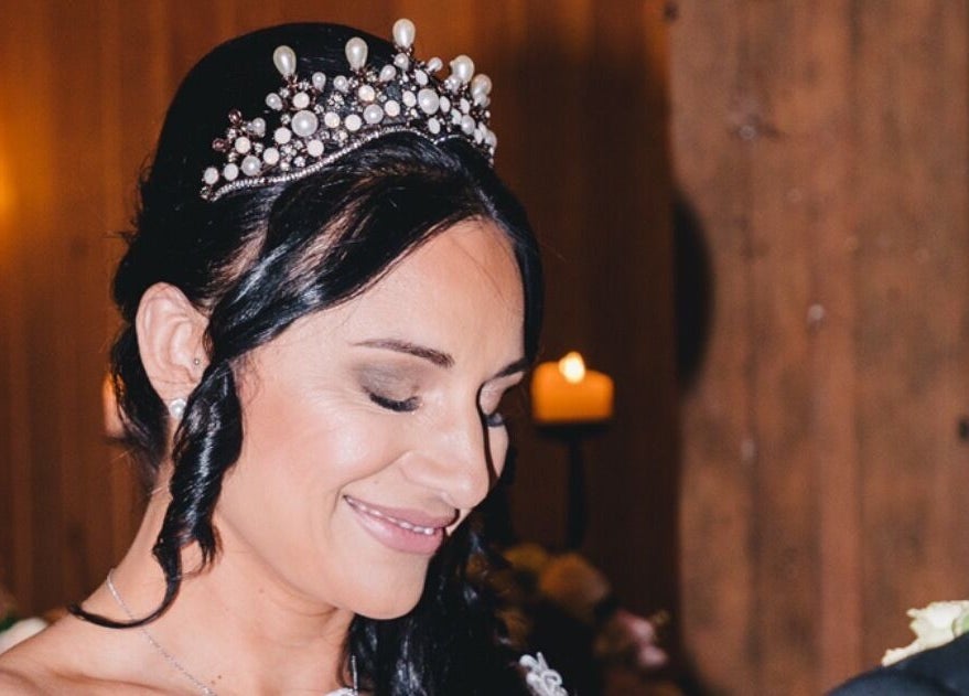 Elegant bride with tiara at Aesthetics by Christie, Rouse Hill, New South Wales, AU.
