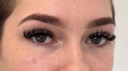 Close-up of expertly styled lashes at ByEllebeauty in Darwen, England, GB, showcasing natural look.
