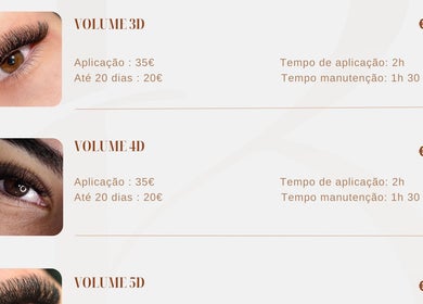 Extensões de pestanas 3D e 4D oferecidas no LASH BRENDA GRUBER, Porto, vila nova de gaia, PT.