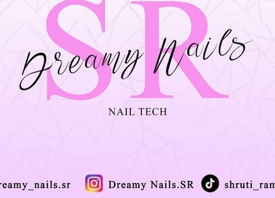 Logo van DreamyNails.SR in Paramaribo, Paramaribo, SR met social media iconen