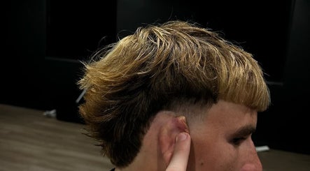 Close-up of a haircut at OCD CUTZZ - The Brothers Boards & Barbers, Maroochydore, Queensland, AU.