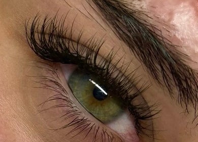 Close-up of lush lashes from Lashesbyvhivien, Whitlam, Australian Capital Territory, AU.