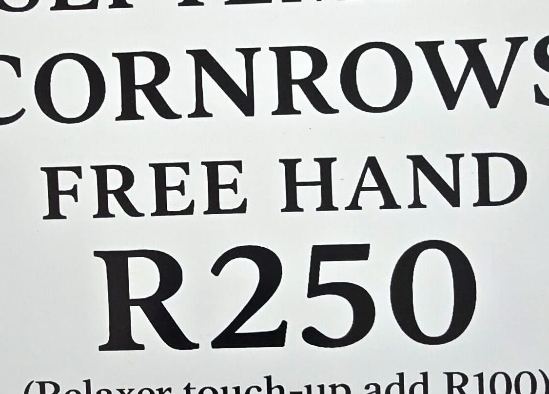 Cornrow special offer at Legacy Heir Studio in Randburg, Gauteng, ZA for R250.