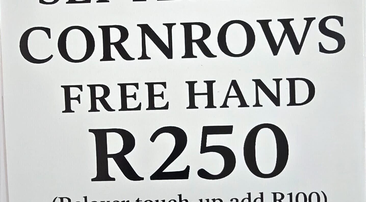 Cornrow special offer at Legacy Heir Studio in Randburg, Gauteng, ZA for R250.