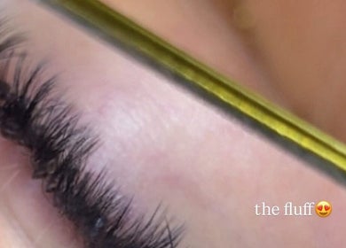 Detailed view of eyelash application at Blink’d By Shanna, Poole, England, GB.