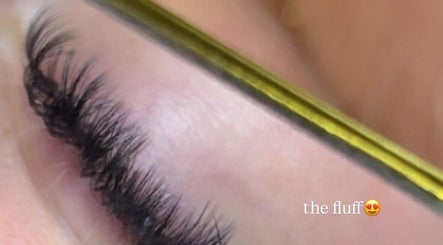 Detailed view of eyelash application at Blink’d By Shanna, Poole, England, GB.