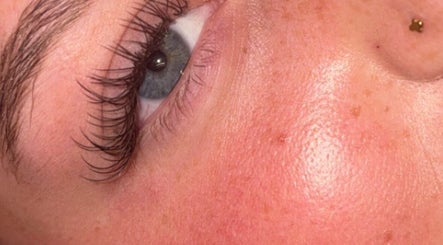 Close-up of expertly styled lashes at Blink’d By Shanna, Poole, England, GB.