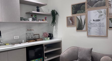 SoulStation Pilates lounge featuring elegant decor and cozy seating in Zalqa, Mount Lebanon Governorate, LB.