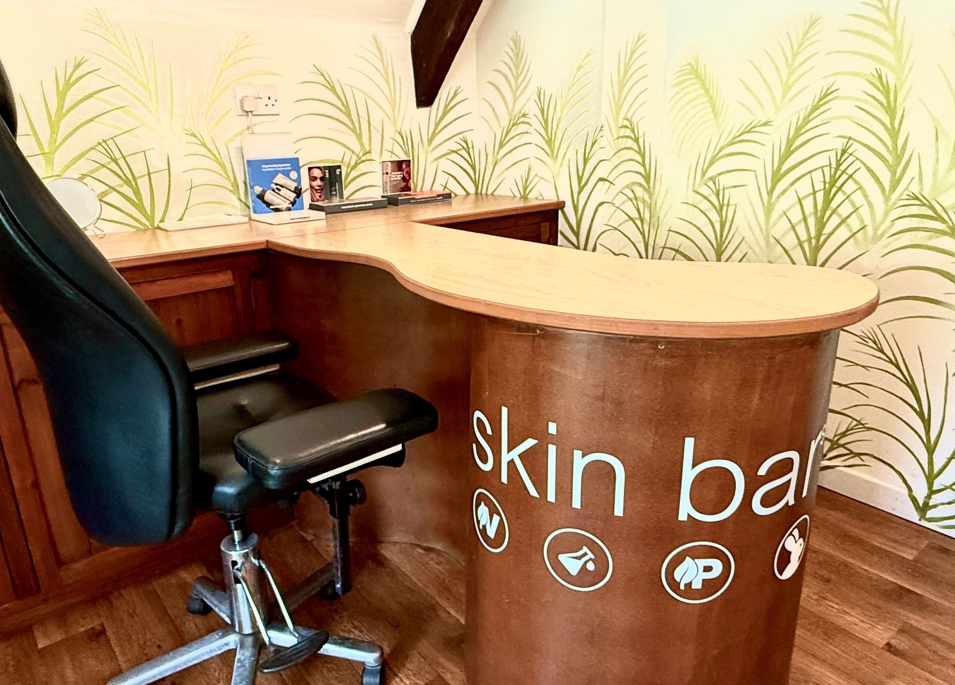 Elegant skin bar at All Elements in Wellington, England, GB with modern design and comfortable seating.