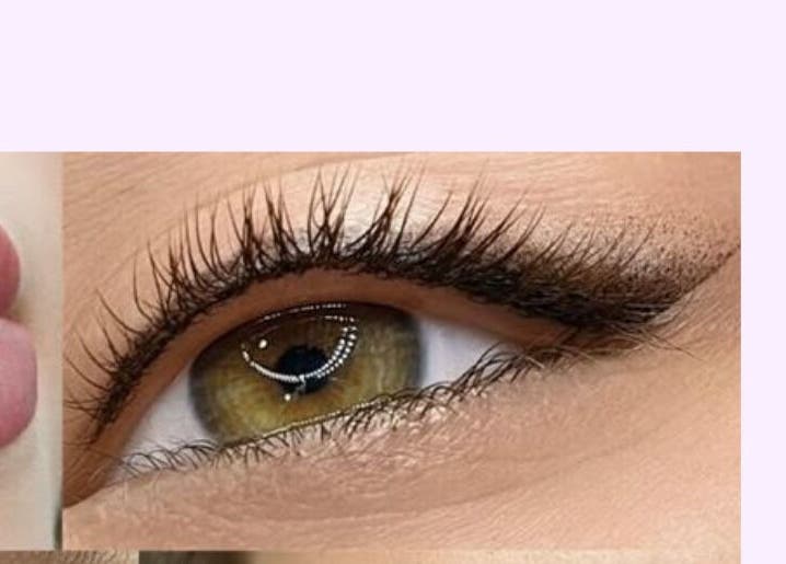 Detalle de labios y ojos en Lavanda Fans By Yoly, La Lisa, La Habana, CU. Realce profesional de belleza.