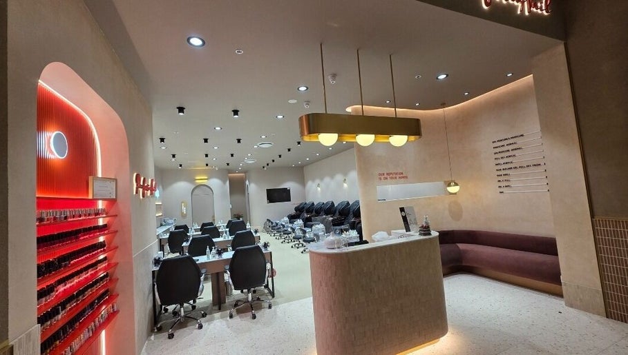Modern interior of Professionail | Burwood featuring stylish decor and nail salon chairs, Burwood, New South Wales, AU.