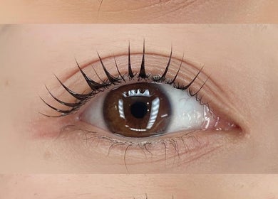 Close-up of beautifully extended lashes at Lash By Jamie in Vancouver, British Columbia, CA.