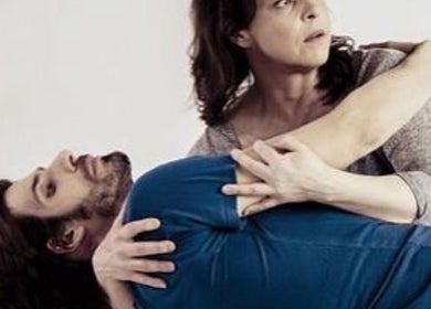 Dramatic pose at Atelier Miss Lima in Montréal, Québec, CA, showcasing connection and movement.
