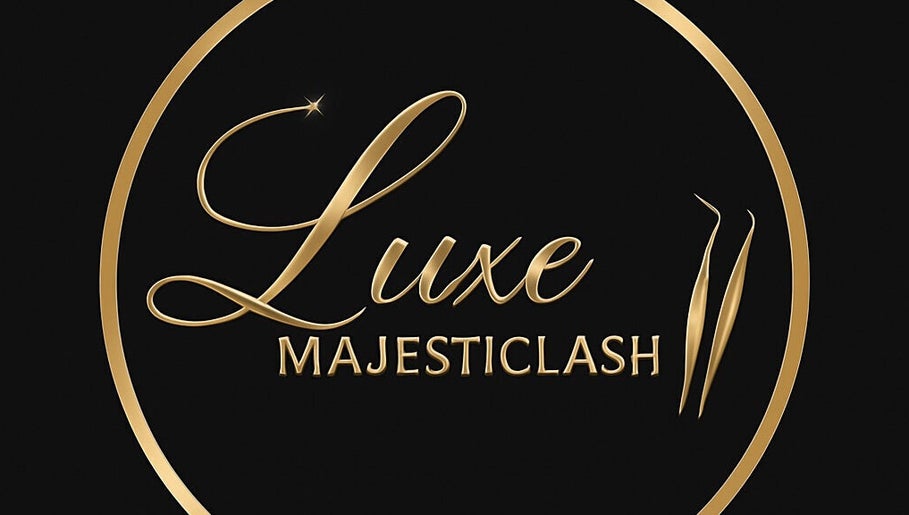 Luxe majesticlash logo in gold, Spanish Town, St. Catherine Parish, JM.