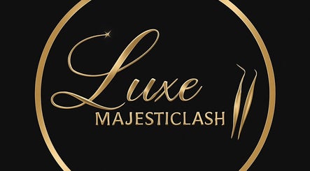 Luxe majesticlash logo in gold, Spanish Town, St. Catherine Parish, JM.