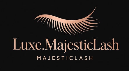 Luxe MajesticLash logo featuring elegant lash design, located in Spanish Town, St. Catherine Parish, JM.