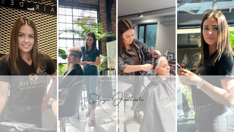 Fryzjerka w Sztuka Pielęgnacji - Curl Hair CARE Sonja Jedlińska pracuje nad włosami klientki. Gdynia, Województwo Pomorskie, PL.